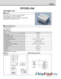 Datasheet DTCXO-15A manufacturer Kyocera Kinseki